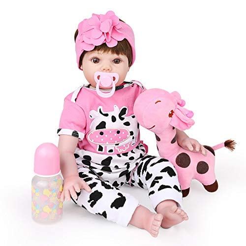 Gifts for Kids Age 3+ CHAREX Reborn Baby Dolls Girl 22 inch Realistic Toddler Dolls Handmade Soft Vinyl Newborn Baby Doll Gifts for Kids Age 3+ CHAREX Reborn Baby Dolls Girl 22 inch Realistic Toddler Dolls Handmade Soft Vinyl Newborn Baby Doll